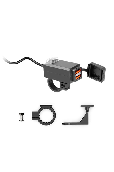 Choice شاحن QC3.0 للدراجات النارية والمركبات ومحول USB مقاوم للماء 12 فولت وم...