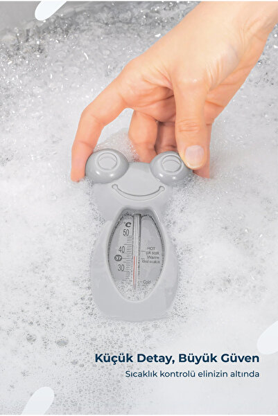 Babyjem Ayaklı Bebek Banyo Seti 7 Parça - Ekru