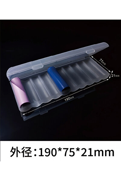 Choice For 10 PCS 18650 White 1PC Waterproof Heavy-Duty 10 Slot Battery Case, Hard Plastic Organizer for AA