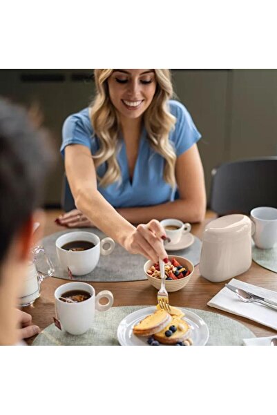 GUZZİNİ كوب يومي بني داكن 8×11×15 سم