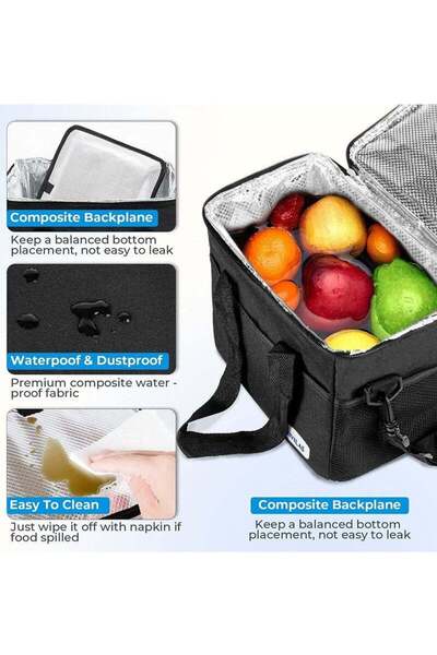 COOYA Lunch Bags, Reusable Leakproof Kids Lunch Bag, Insulated Cool Bags, Insulated Cool Lunch Tote