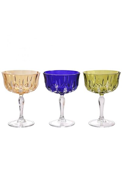 RCR Crystal Decorium M03607 Ice Cream Bowl 6 Piece Opera