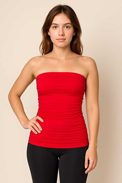 Merlot Strapless Knitted Women's Athlete - Basic Model