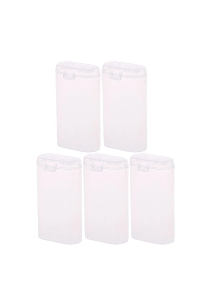 Choice 5Pcs 1/5Pcs Transparent Battery Storage Box Empty Portable Waterproof Battery Safety Case for 2 Sect