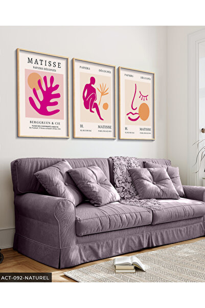 Evinemoda Matisse umetničko delo, slika u drvenom okviru, 3 dela