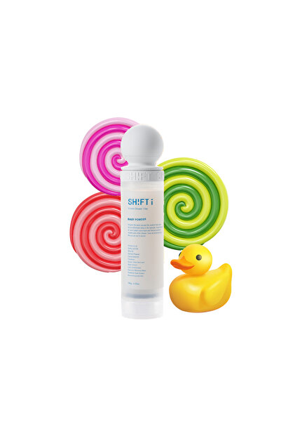 SHIFT Shower Head Filter with Baby Powder Scent solves hair and water problems. Suitable