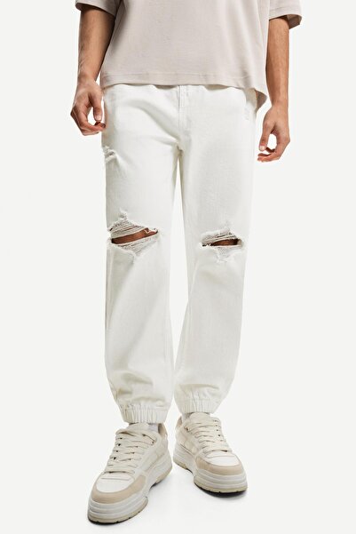 Bershka Ripped jogger jeans