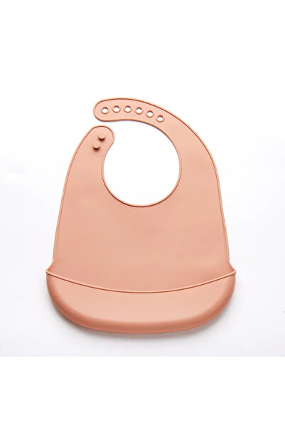 Choice مريلة سيليكون وردية اللون C100، مقاومة للماء، بتصميم موز، مناسبة لإطعا...