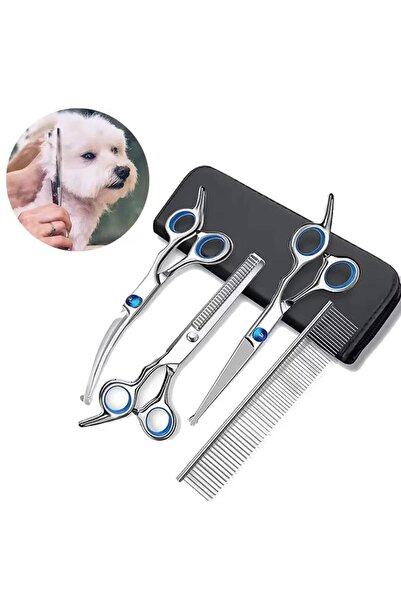 Choice 4PCS 4pcs Pet Safe Scissors - Ambidextrous Stainless Steel Dog Grooming Shears with Safe, Round Head