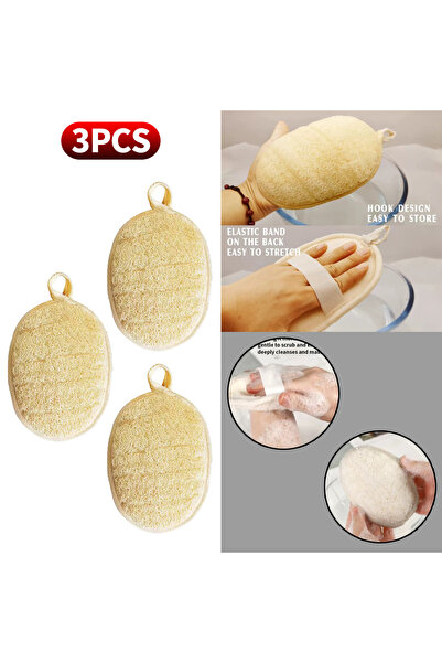 Choice 3 قطع 6 قطع، 3 قطع، قطعة واحدة من منشفة حمام إسفنجية من الليفة - منشفة حمام من الليفة - ضرورية أيضًا