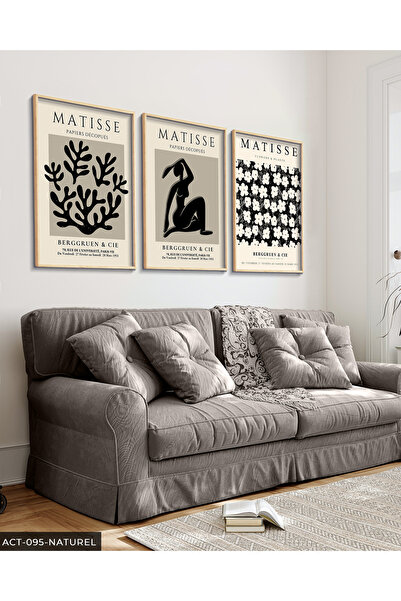 Evinemoda Matisse Berggruen & Cie 3-dijelna slika u drvenom okviru