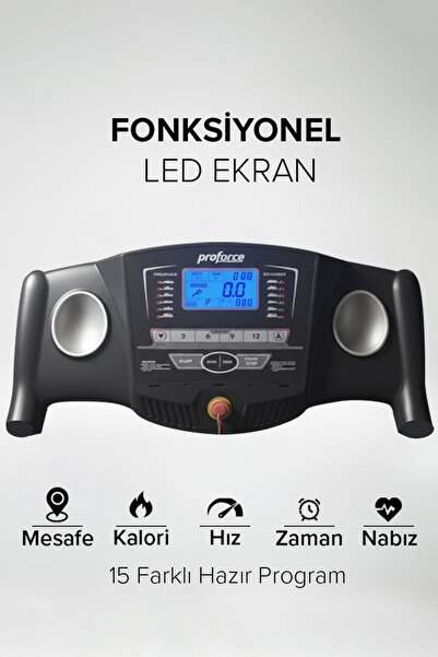 Proforce Pasifik 2.50 Hp Katlanılabilir Led Göstergeli Koşu Bandı