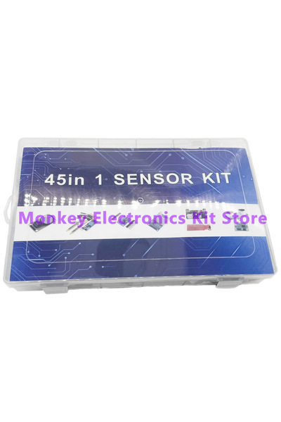 choice2 45 في 1 مع صندوق 45 في 1 وحدات استشعار و 16 نوعًا من مجموعة البدء للو...