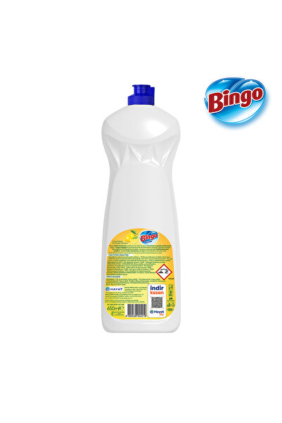 Bingo Sıvı Elde Bulaşık Deterjanı Limon 650ml X 3 Adet