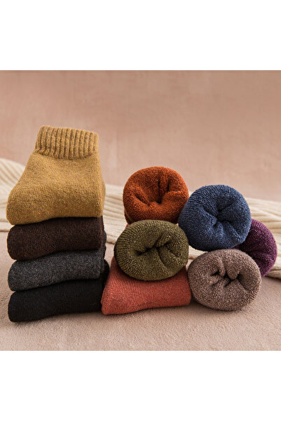 çorapmanya 3 páry viacfarebných dámskych zimných ponožiek