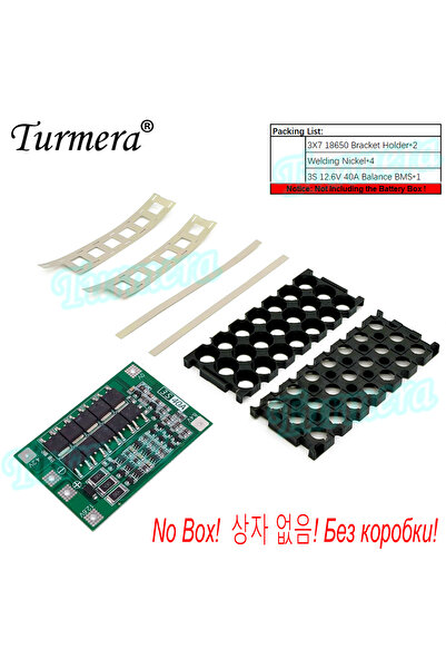 Choice حامل BMS Nie Turmera صندوق بطارية 12 فولت 3 × 7 حامل 18650 3S 40A BMS ...