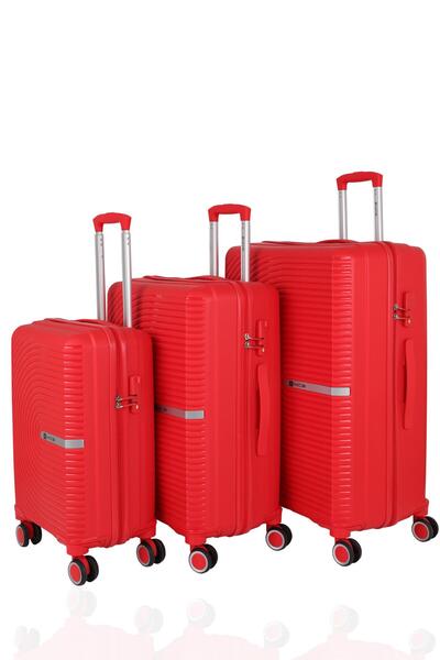 MÇS Mçs Üçlü Polipropilen Valiz Seti V374