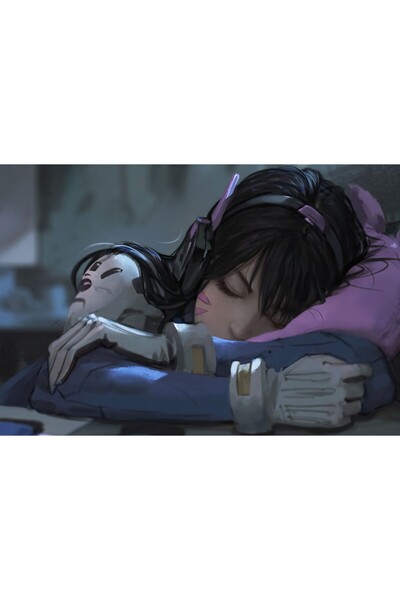 OEM Poster Dva Overwatch Sleep, 61x90cm, poster1413, Zumzeria ®
