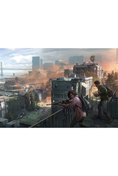 Zumzeria Tablou pânză The Last of Us Naughty Dogs, 80x50cm, tablou1252,