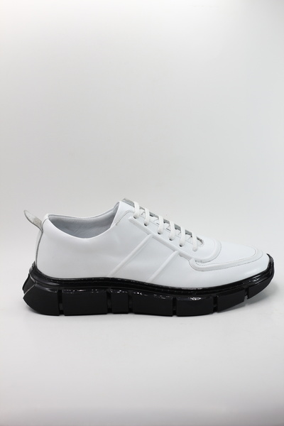 Yeşildaş Men's 100% Genuine Leather Balloon Orthopedic Sole Shoes
