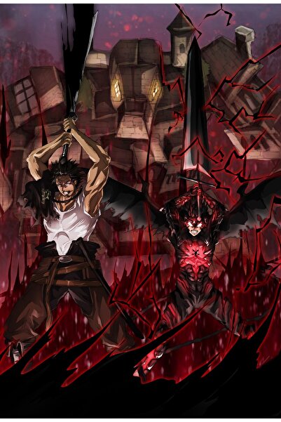 Zumzeria Tablou Canvas Black Clover Fight, 80x50cm,