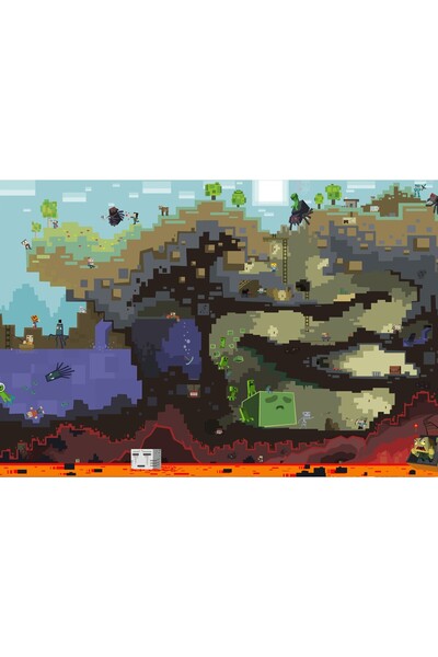 Zumzeria Πίνακας σε καμβά Minecraft, 80x50εκ., tableau443,