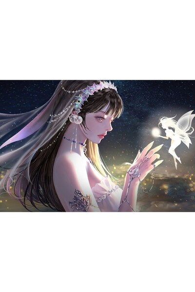 Zumzeria Tablou Canvas When Angel Meets Angel, 80x50cm, tablou834,