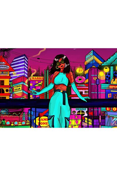 Zumzeria Πίνακας σε καμβά Urban Escape, 80x50εκ., tableau1337,