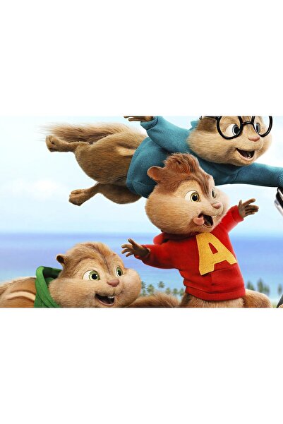 Zumzeria Πίνακας σε καμβά Alvin Simon Theodore, 80x50εκ.