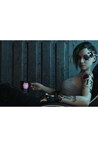 OEM Poster Judy Alvarez In Cyberpunk 2077, 61x90cm, poster1619, Zumzeria ®