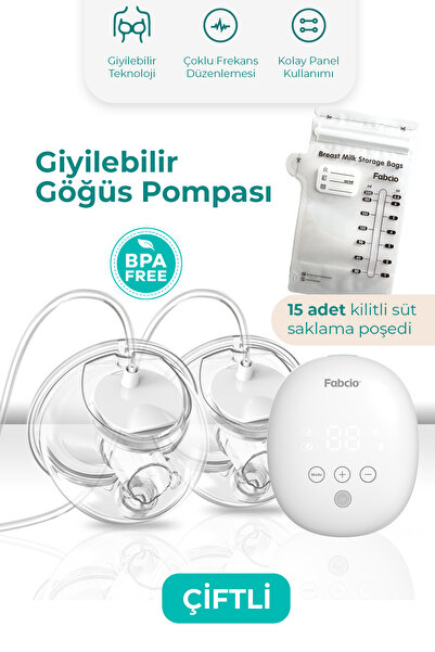 Fabcio Mamma Çiftli Giyilebilir Smart Göğüs Pompası