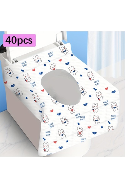 Choice 40pcs rabbit 10/40/70 Pcs Disposable Toilet Seat Covers for Travel Public Bathrooms Airplane Hygiene