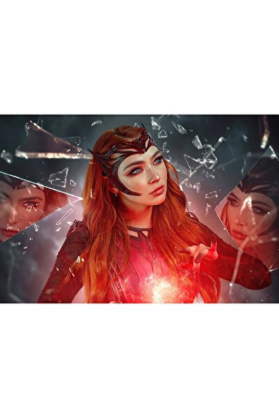 Zumzeria Πίνακας σε καμβά Η Κόκκινη Μάγισσα, 80x50εκ., tableau535,