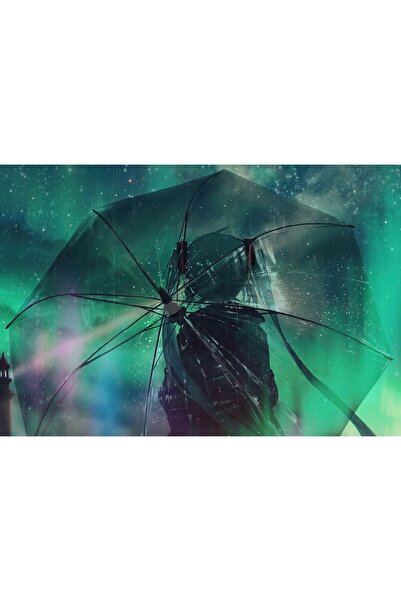 Zumzeria Tablou Canvas Hatsune Miku Vocaloid In Rain, 80x50cm, tablou1000, ®