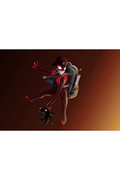 Zumzeria Tablou pe pânză Spiderman Salving Cat, 80x50cm, tableau1196,