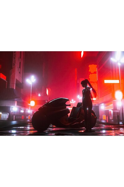 Zumzeria Pictură pe pânză Akira Cyberpunk, 80x50cm, tableou1352,