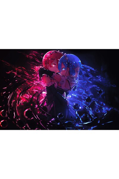 Zumzeria Pictură pe pânză Rem Re Zero, 80x50cm, tableou809,