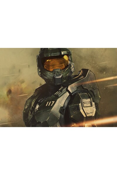 Zumzeria Tablou pe pânză Halo, serialul TV Master Chief, 80x50cm, tableau1446,