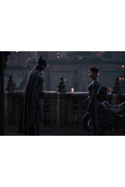 Zumzeria Pictură pe pânză Batman și pisica în Batman 2022, 80x50cm, pictură703,