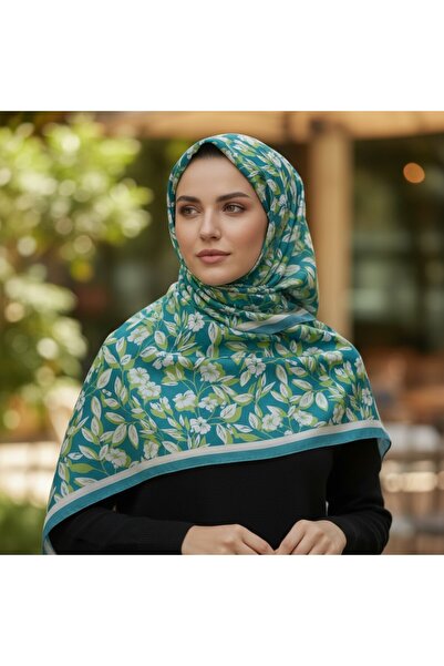 Onur شال - شال عضوي من القماش الطبيعي، منتج موسمي، نمط زهور مريح للاستخدام