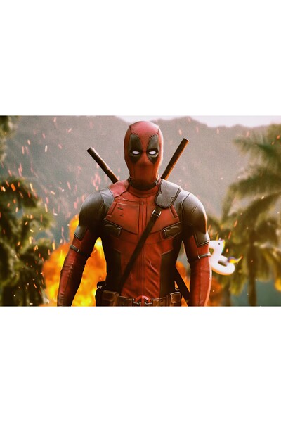 Zumzeria Tablou pe pânză Deadpool Marvel Explosion, 80x50cm, tableou1310,