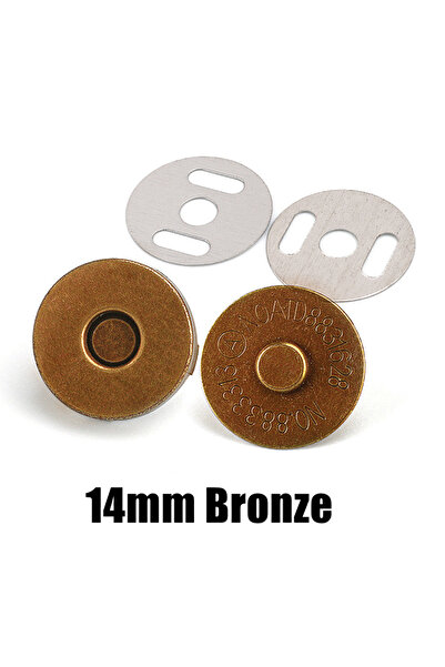 Choice 10 قطع 14 مم من مشابك التثبيت المغناطيسية البرونزية، أزرار، حقائب اليد...