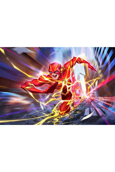 Zumzeria Πίνακας σε καμβά The Flash Anime Art, 80x50εκ., tableau1143,