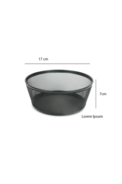 EVSTYLE 3-Piece Wire Braided Fruit Bowl & Bread Bowl - 17 cm