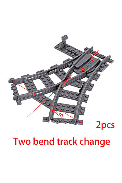 Choice A011-قطعتان من قطارات المدينة نقاط يسار ويمين مفتاح مرن مسارات عبور السكك الحديدية قضبان متشعبة
