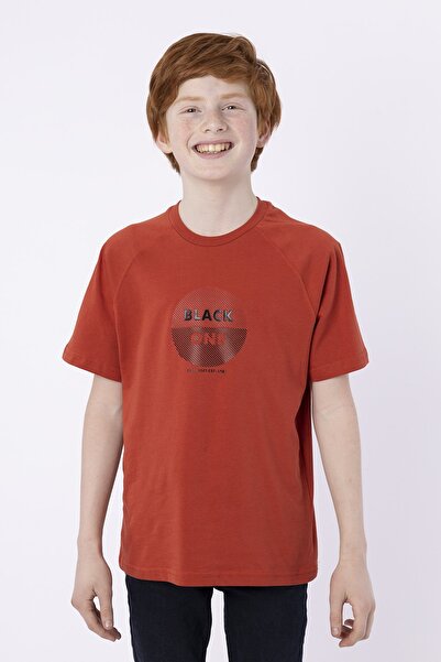 Black One Хлопчача футболка з коміром - 100% бавовна, друк методом інжекції, ...