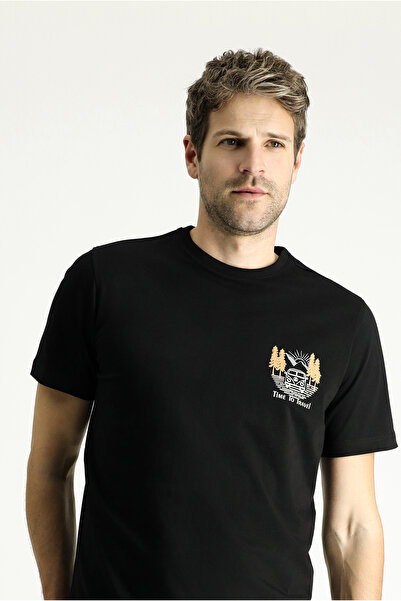 Kiğılı Βαμβακερό μπλουζάκι Regular Fit Printed Single Jersey - Crew Neck