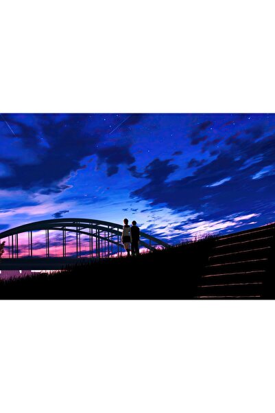 OEM Poster cuplu anime plimbare de seară, 61x90cm, poster2544, Zumzeria