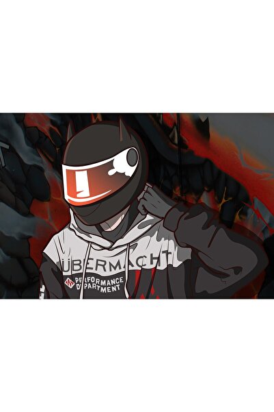 Zumzeria Tablou Canvas Hoodie Helmet Urban Nex, 80x50cm, tablou659, ®