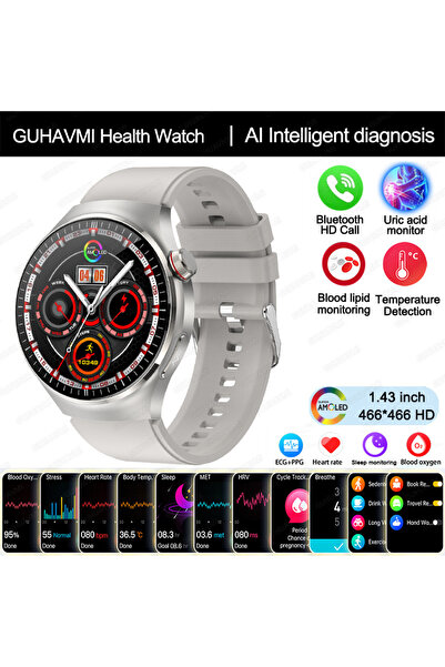 Choice ساعة ذكية جديدة بدرجة التمريض فضية 2025 درجة التمريض أكسجين الدم دهون ...